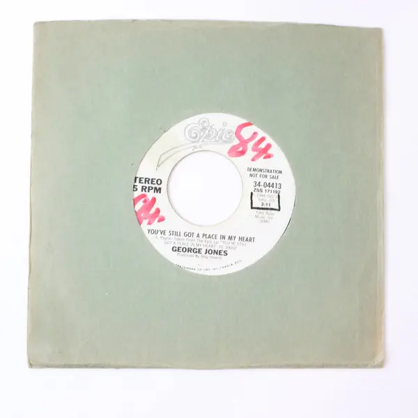 George Jones You've Still Got a Place in My Heart Epic Demo NFS 7in Vinyl