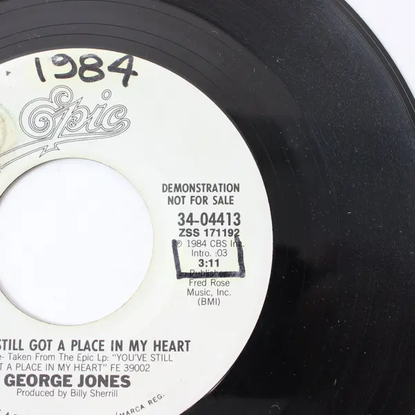 George Jones You've Still Got a Place in My Heart Epic Demo NFS 7in Vinyl