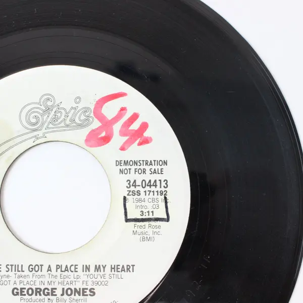 George Jones You've Still Got a Place in My Heart Epic Demo NFS 7in Vinyl