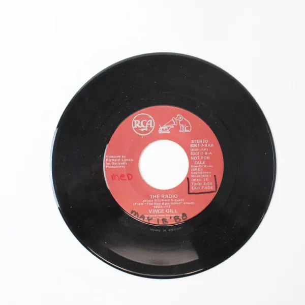 Vince Gill The Radio RCA Promo Not For Sale 7" Country Vinyl Single