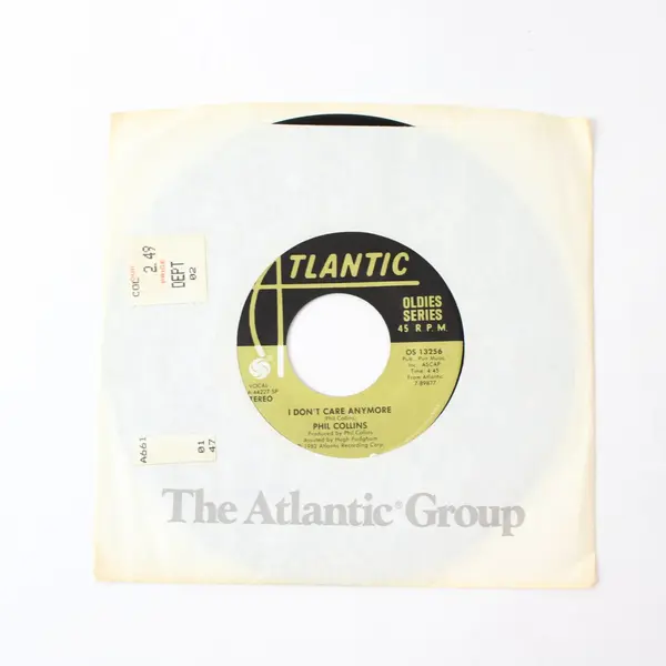 Phil Collins You Can't Hurry Love / I Don't Care Anymore 7" Vinyl Record