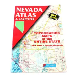 Nevada Atlas & Gazetteer DeLorme 1st Edition 1996 PB Topographic Maps GPS Grids