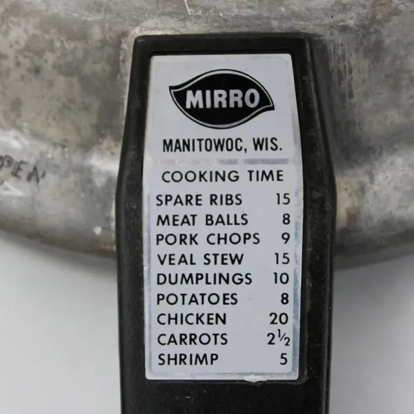 Mirro-Matic MI-0404 4 Qt Aluminum Pressure Cooker No Jiggler
