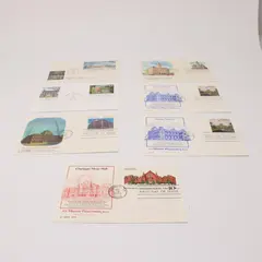 Lot of 7 Historic Preservation 1978-1990 Fleetwood FDC Postal Cards