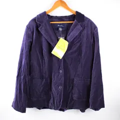 Denim & Co Women's Purple Velvet Blazer Size 2X NWT