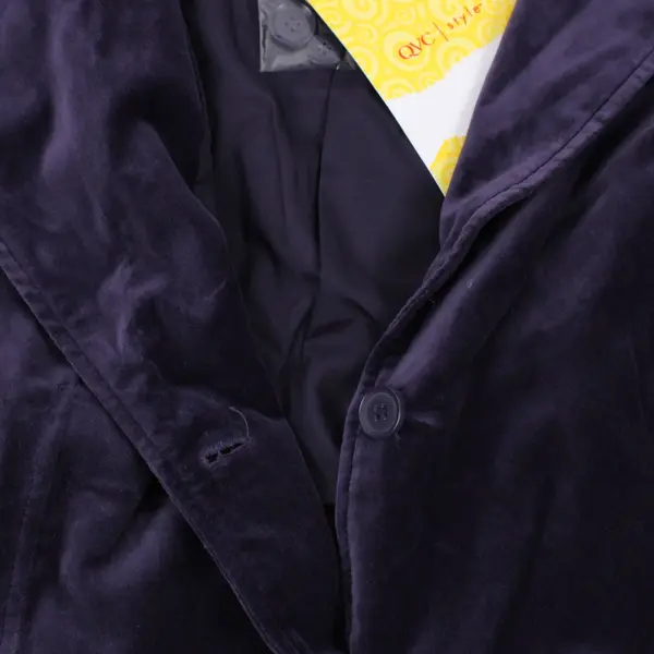Denim & Co Women's Purple Velvet Blazer Size 2X NWT