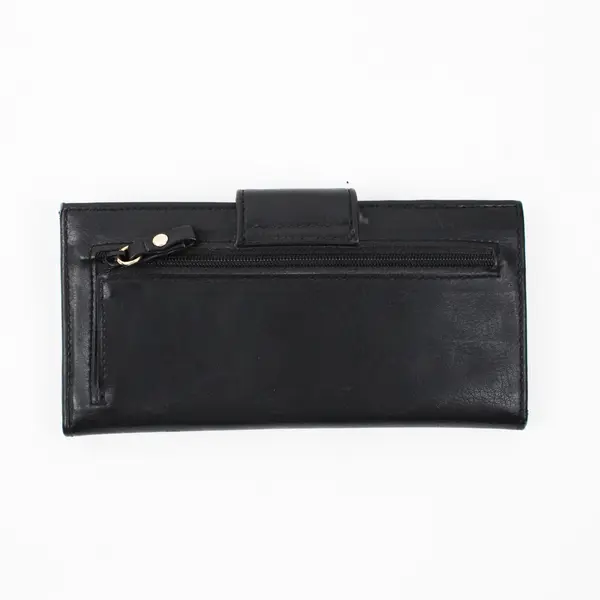 Liz Claiborne Women's Black Faux Leather Wallet