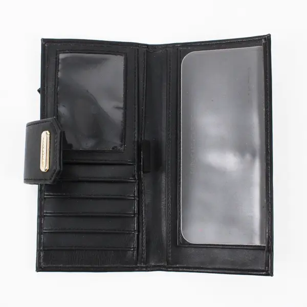 Liz Claiborne Women's Black Faux Leather Wallet