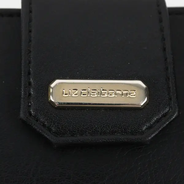 Liz Claiborne Women's Black Faux Leather Wallet