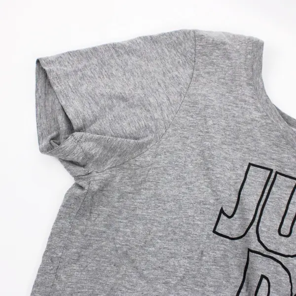 Nike Just Do It Women's Large Gray Graphic T-Shirt