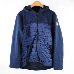 Hurley Men's Navy Blue Hooded Full-Zip Jacket Size Large