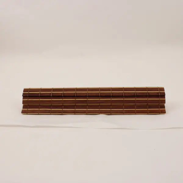 Bamboo Slat Placemat Centerpiece Mat Brown 17.5 x 12 in