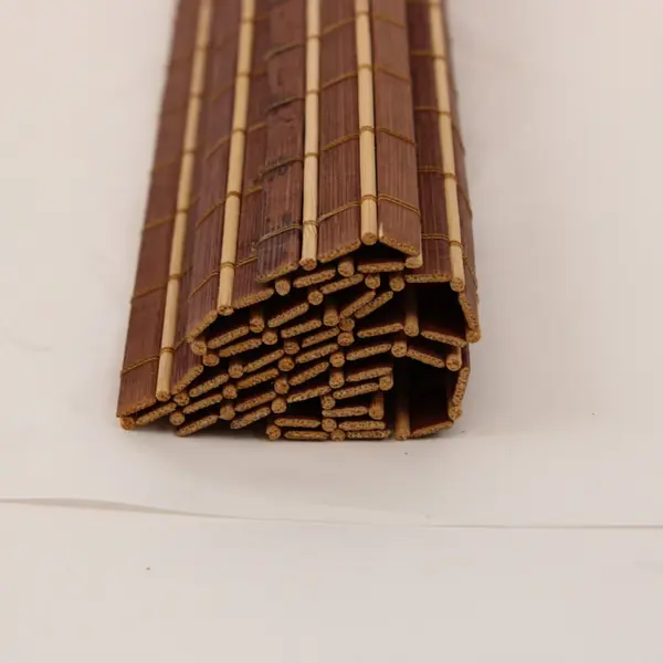 Bamboo Slat Placemat Centerpiece Mat Brown 17.5 x 12 in