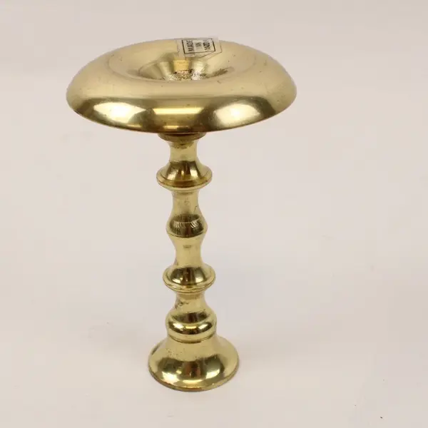 Brass Candlestick Holder 4.25 Inch Tall Traditional Decor
