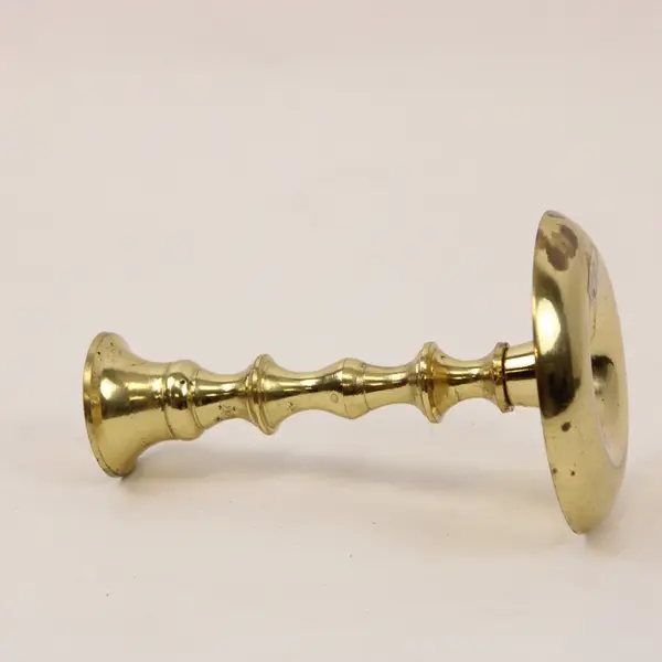 Brass Candlestick Holder 4.25 Inch Tall Traditional Decor