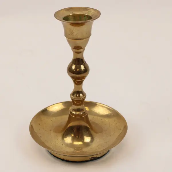 Brass Candlestick Holder 4.75 Inch Turned Taper Candle Stand
