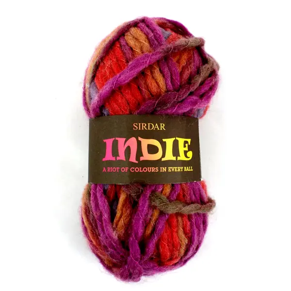 New Lot of 7 Sirdar Indie Multicolor Wool/Acrylic Yarn, 3 Shades