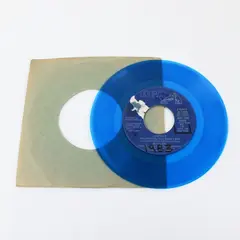 Waylon Jennings Lucille RCA PROMO NOT FOR SALE Blue Vinyl 7" Single JK 13465
