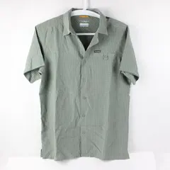 Columbia Omni-Shade Men's Medium Sage Green Short Sleeve Button-Up Shirt
