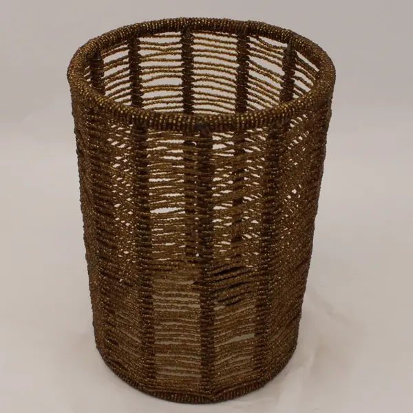 Midwest of Cannon Falls Holiday Gallery Gold Wire Mesh Candle Holder 7.75 Inch