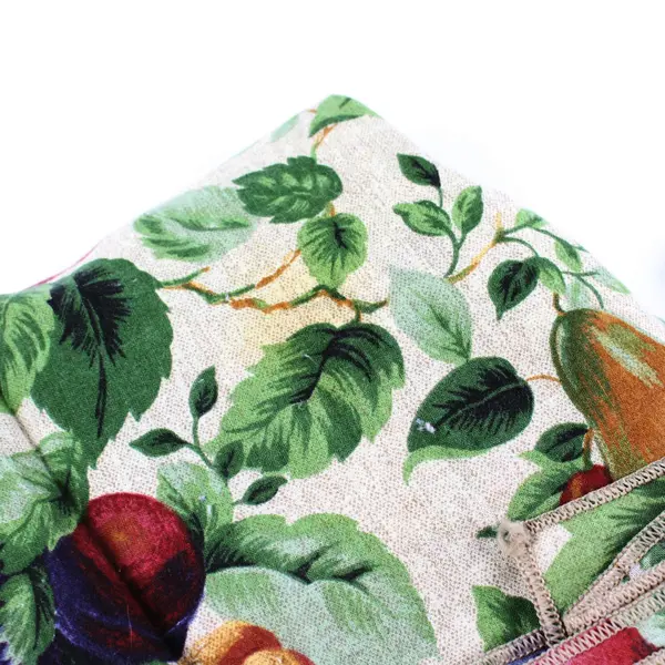 100% Cotton Fruit & Leaves Print Oblong Tablecloth 60 x 102 Inch