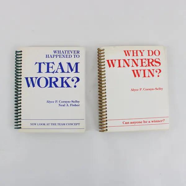 Lot 2 1989 Spiral-Bound PB Why Do Winners Win?/Whatever Happened to Team Work?