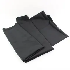 3 Yards Black Peau de Soie Satin Fabric 59in Wide