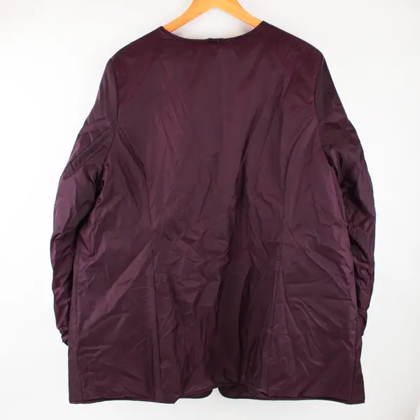 Women's Purple Zip-Up Windbreaker Jacket 2X Lightweight 