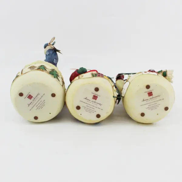 2002 Home Interiors Snow Friends Christmas Snowmen Figurines Set of 3 MPN 55044
