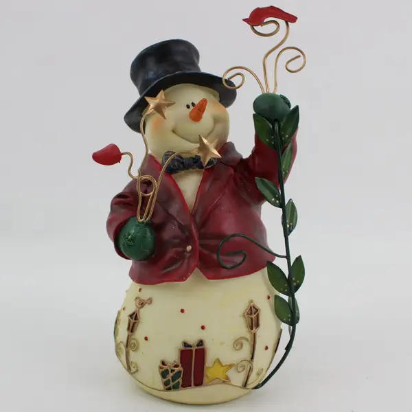 2002 Home Interiors Snow Friends Christmas Snowmen Figurines Set of 3 MPN 55044