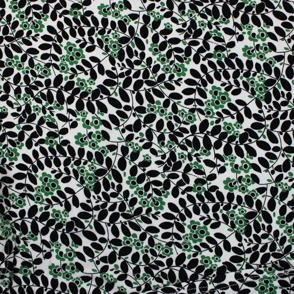 Max Studio Women's 1X Green Black Floral Top