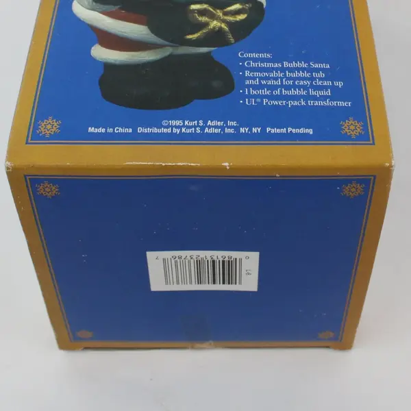 1995 Kurt Adler Santa's Action World Bubble Santa Christmas Ornament