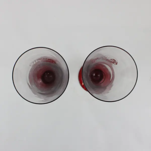 Luminarc Kyoto Ruby Stem Pilsner Beer Glass Novato Art & Wine Festival 1988