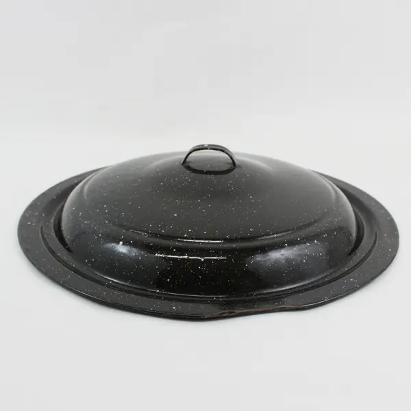 Enamelware 21.5 Qt Water Bath Canner Lid Jar Rack Speckled Black