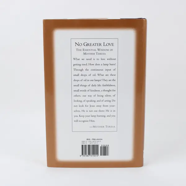 Mother Teresa No Greater Love LaVonne Neff 1997 MJF Books Hardcover Dust Jacket