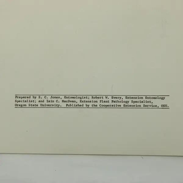 1968 Spray Program Apples Pears Willamette Valley OSU Extension Circular 677