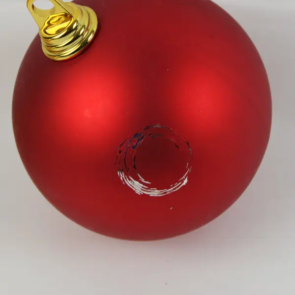 Lot of 2 Large Christmas Ball Ornaments Holiday Decor