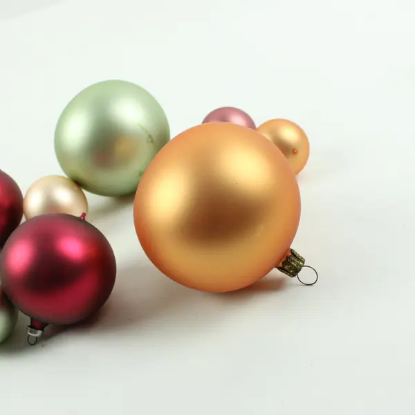 Lot of 10 Assorted Christmas Ball Ornaments Holiday Tree Decor