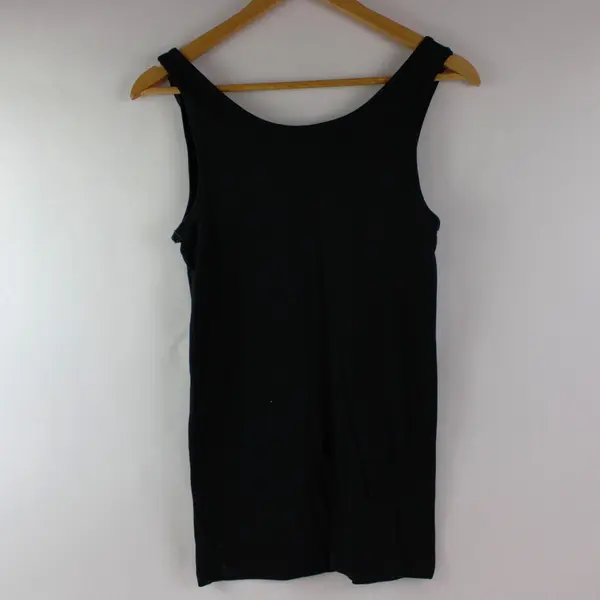 Mossimo Women's Black Tank Top Size Large Pre-Owned