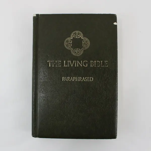 Vintage Lot of 2 Tyndale The Living Bible Paraphrased 1971 & 1978 Hardcover