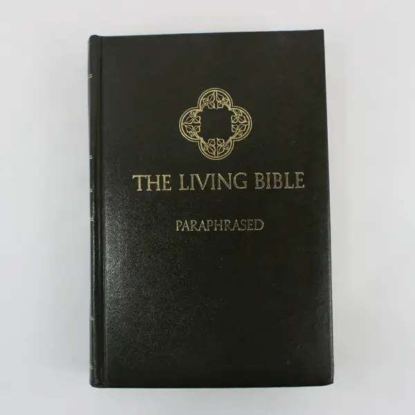 Vintage Lot of 2 Tyndale The Living Bible Paraphrased 1971 & 1978 Hardcover