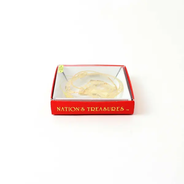 Nation's Treasures 1999 Cozine House McMinnville OR Gold Brass Ornament 2nd Ed