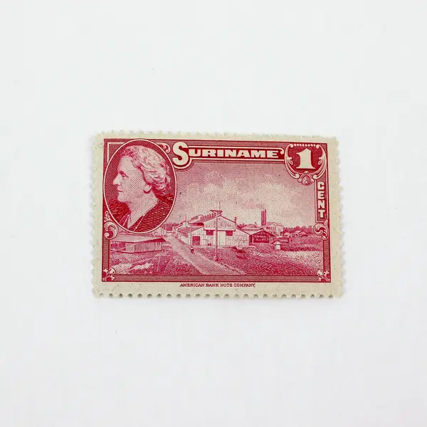 Set of 4 1945 Suriname Queen Wilhelmina Stamps Scott 188-191 Mint Hinged