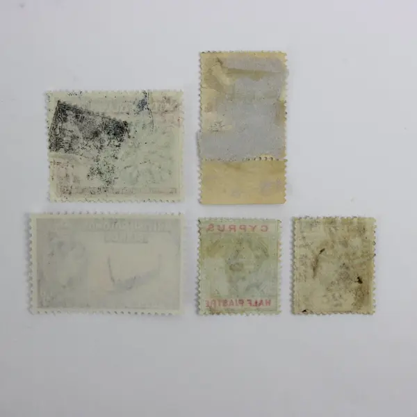 Lot of 5 British Commonwealth Used Stamps Solomon Islands Ysabel Canoe