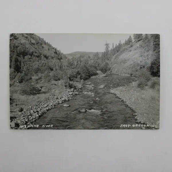 Wenaha River Troy Oregon Scenic RPPC Real Photo Postcard 
