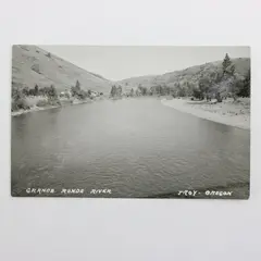 1950s Grande Ronde River Troy Oregon RPPC Photo Postcard