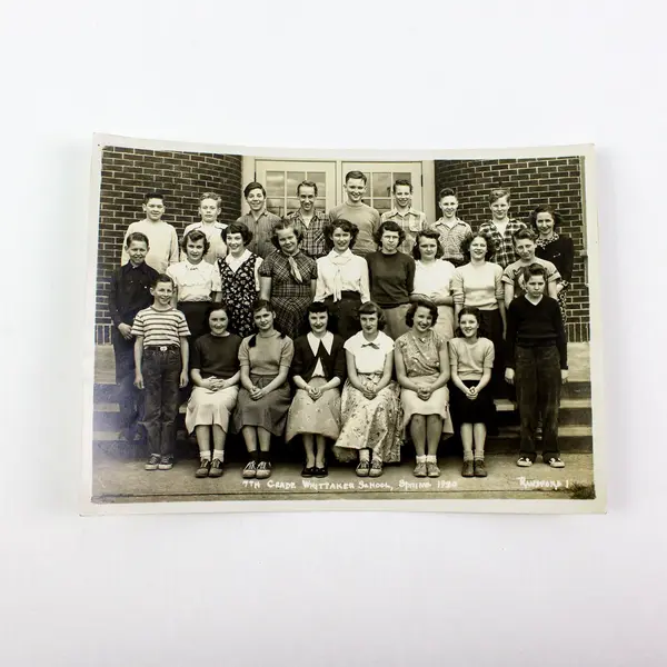 1950 Portland Oregon Whittaker School 7th Grade Class Photo 