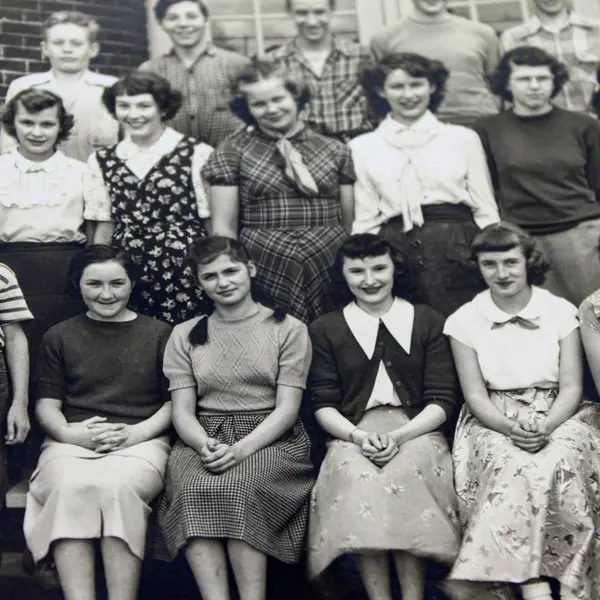 1950 Portland Oregon Whittaker School 7th Grade Class Photo 