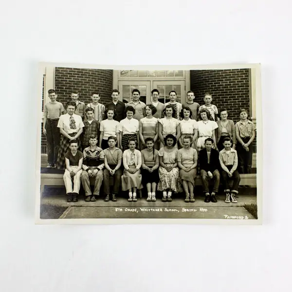 1950 Portland Oregon Whittaker School 8th Grade Class Photo 