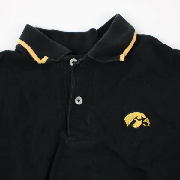 Crable Sportswear Iowa Hawkeyes Men's Polo Shirt Medium Black Yellow
